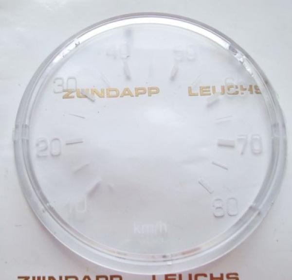 Zündapp Tachoglas 80mm bis 80 Km/h Tacho Scheibe